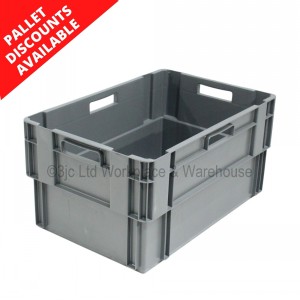 Standard Euro Box 60cm Solid Sides & Base 60 Litre